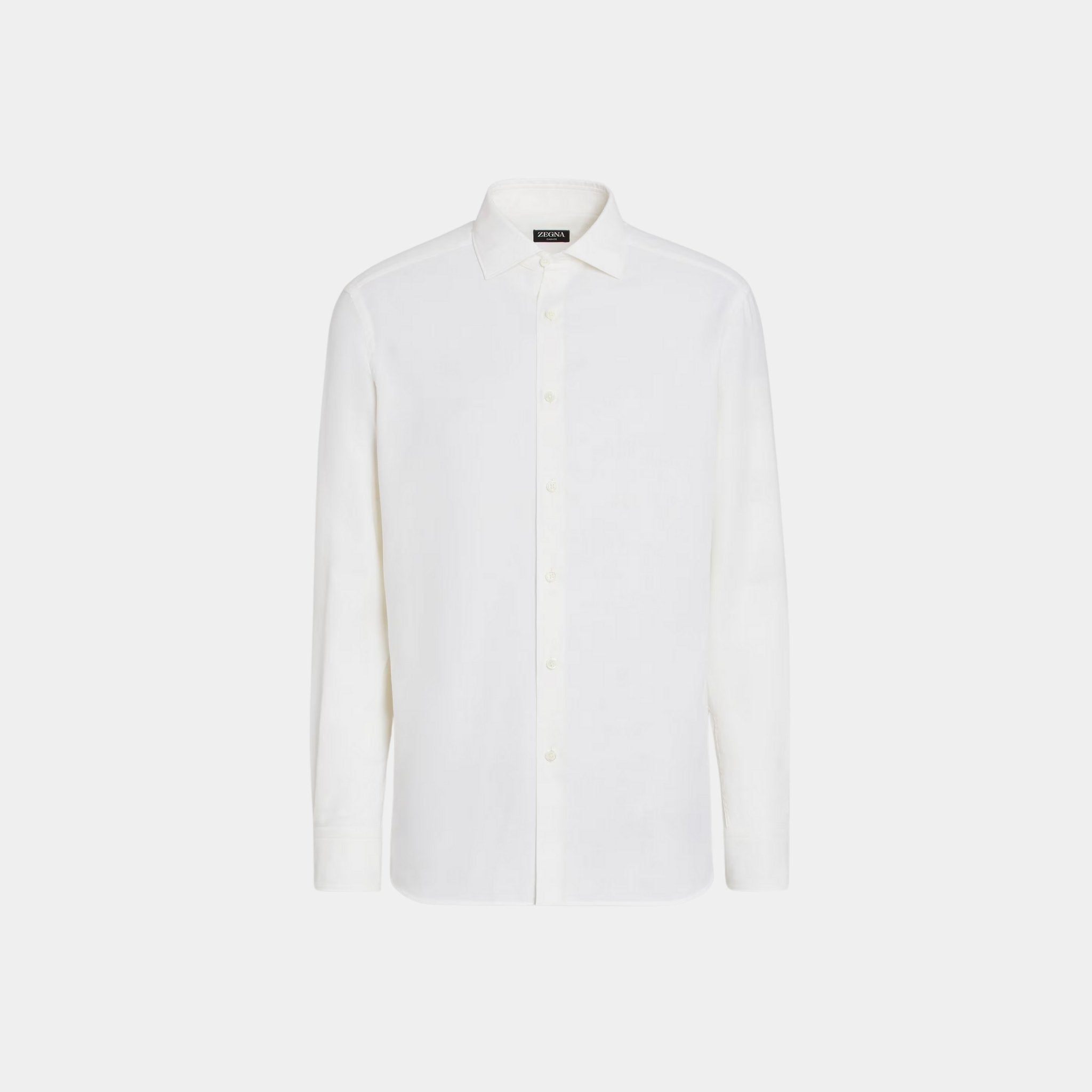 Zegna Cashco Shirt, White, Front