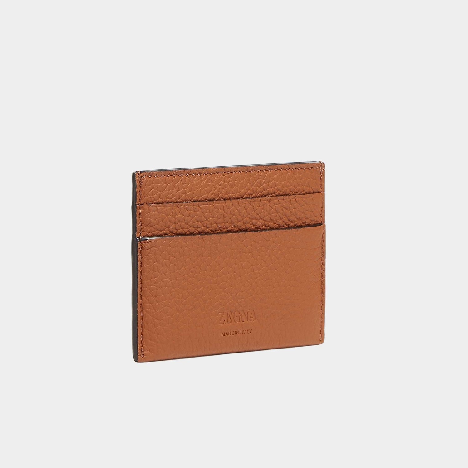 Zegna Deerskin Card Case, Foliage, Back