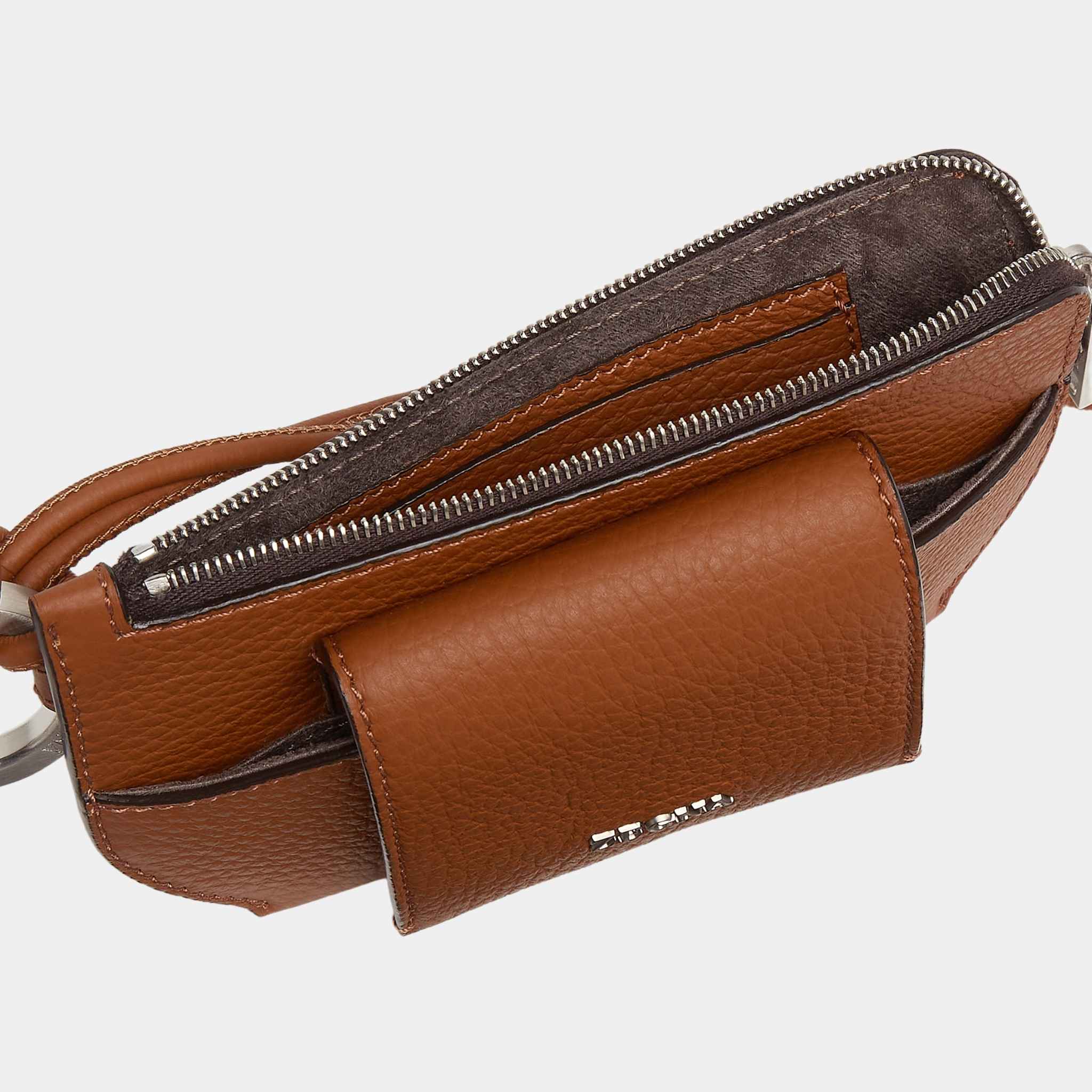 Zegna Foliage Deerskin Glasses Case, Inside