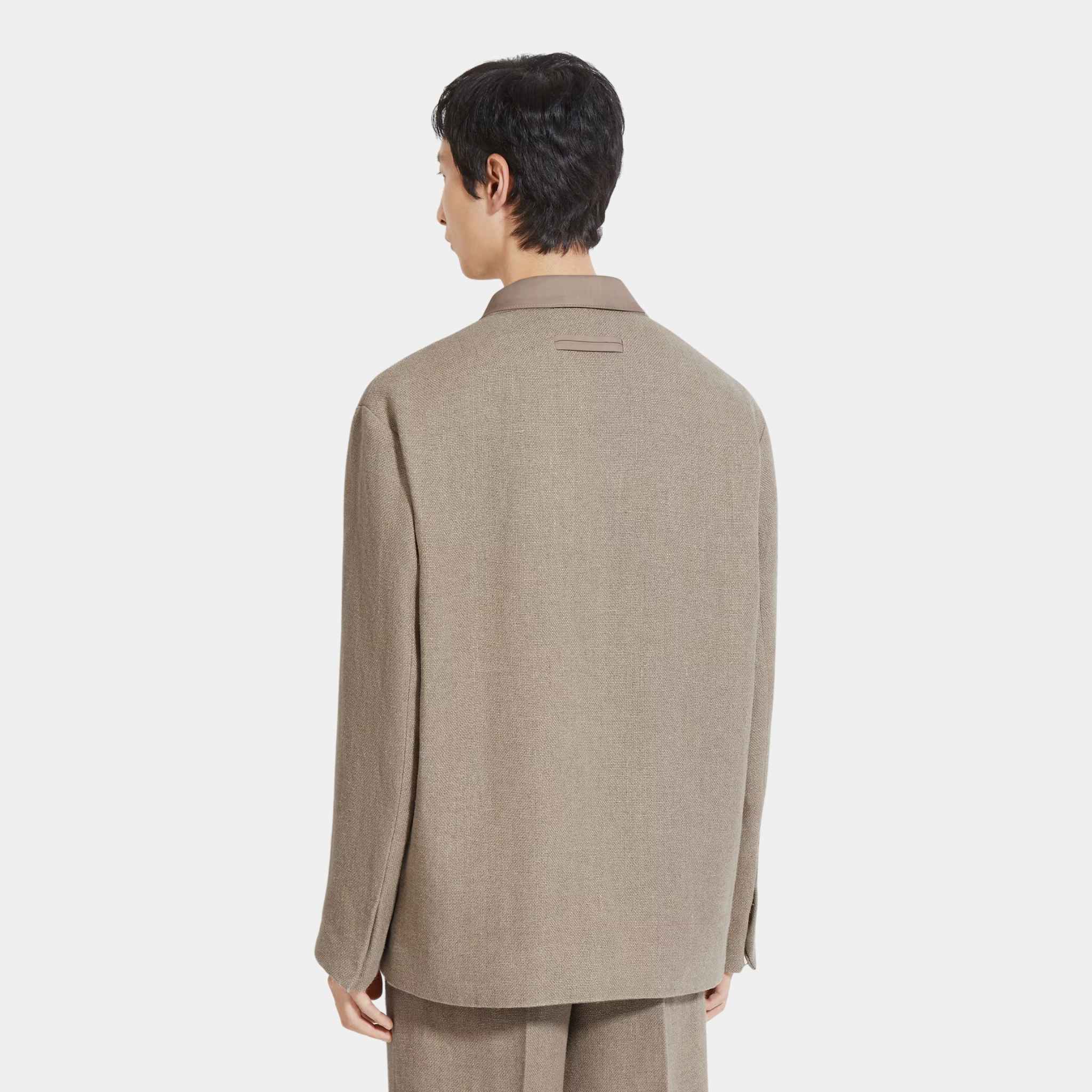 Zegna Linen Chore Jacket, Back