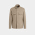 Zegna Oasi Cashmere Light Taupe Overshirt, Front