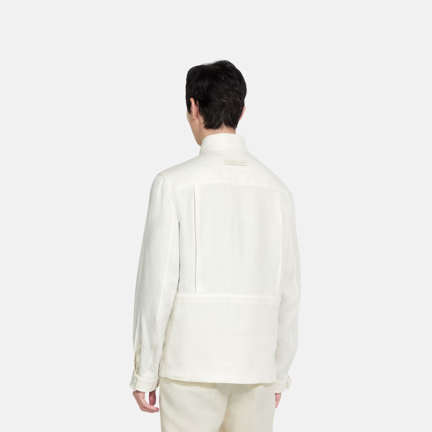Zegna Oasi Lino Field Jacket, Back