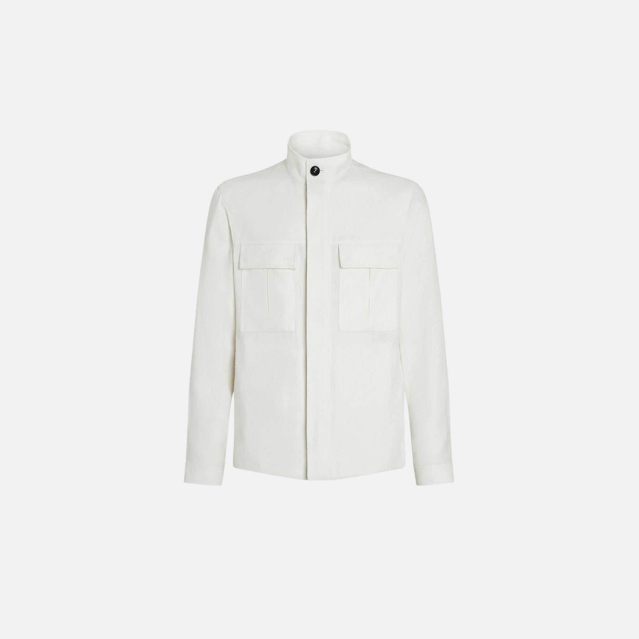 Zegna Oasi Lino Field Jacket, Front