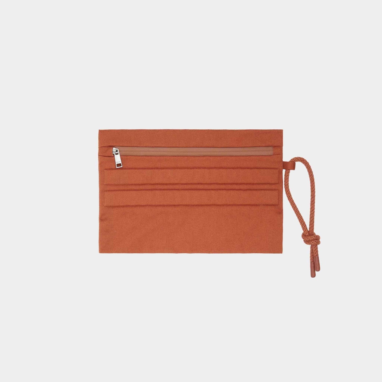 Zegna Swim Trunks With Striped Pattern, Beige, Pouch