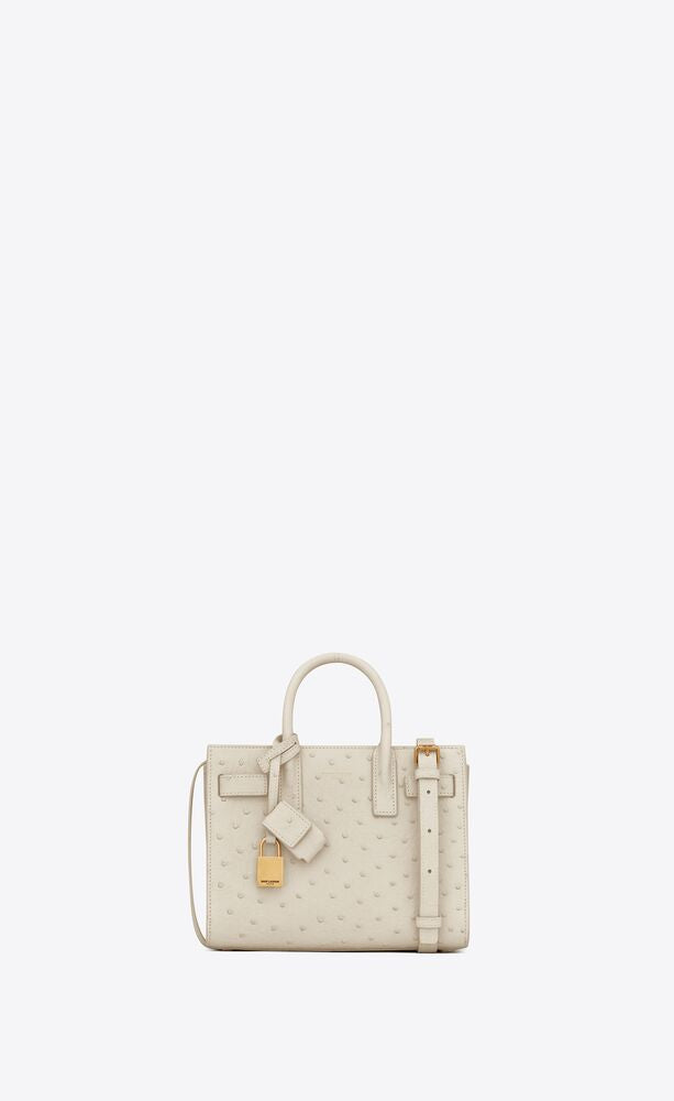 Sac De Jour Nano In Ostriche Leather