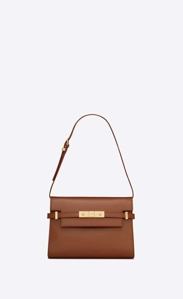 Manhattan Small Shoulder Bag In Box Saint Laurent Leather