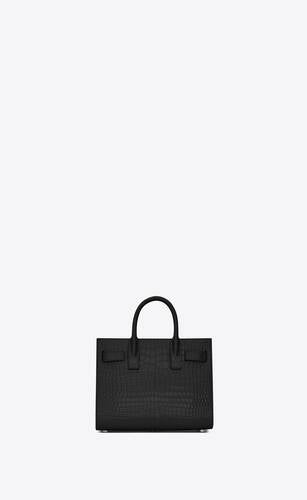 Sac De Jour Nano In Crocodile Embossed Leather