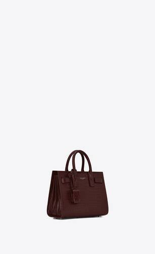 Sac De Jour Nano In Crocodile Embossed Leather