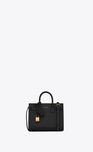 Sac De Jour Small In Matte Crocodile Embossed Leather