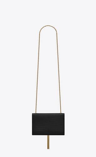 Kate Small Tassel In Crocodile Embossed Leather