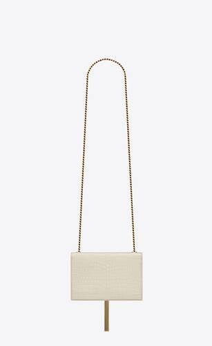 Kate Small Tassel In Crocodile Embossed Leather