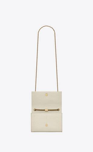 Kate Small Tassel In Crocodile Embossed Leather