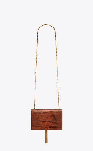 Kate Small Tassel In Lacquered Lizard Skin