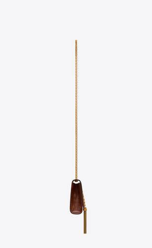 Kate Small Tassel In Lacquered Lizard Skin