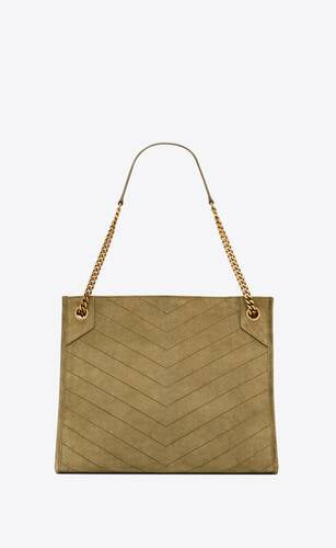 Niki Medium Shopping Bag In Suede