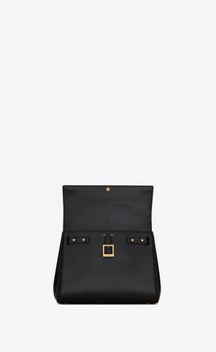 Le Fermoir Small Top Handle Bag In Shiny Leather