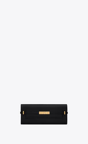 Manhattan Clutch In Box Saint Laurent Leather