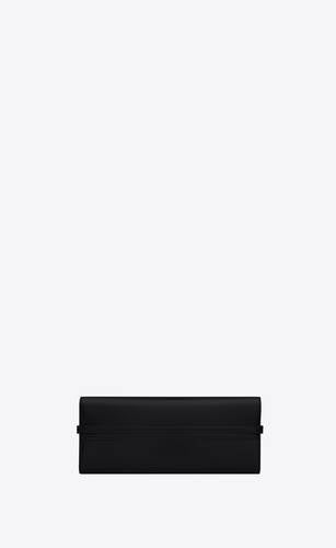 Manhattan Clutch In Box Saint Laurent Leather